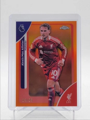 Alexis Mac Allister 2026 Topps Cromo Premier League Naranja Onda /25