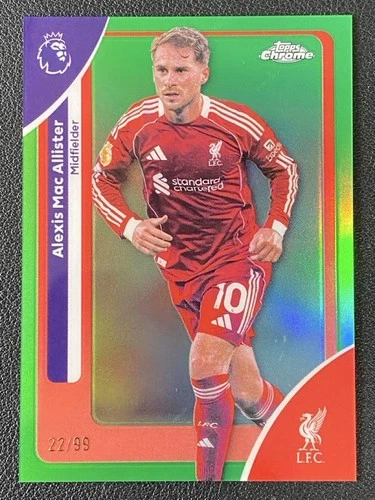Alexis Mac Allister 2025 Topps Cromo Premier League Verde /99