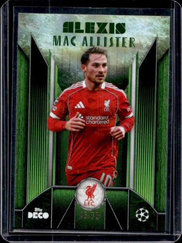 Alexis Mac Allister 2025 Topps Deco UEFA Fútbol Verde /75