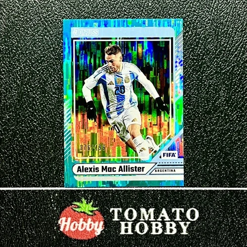 Alexis Mac Allister 2024 Panini Donruss FIFA Aqua Verde Azulado Refractor /199