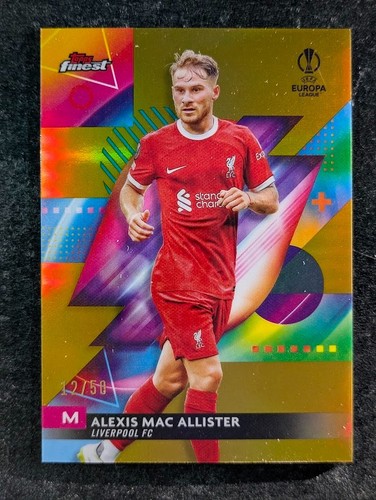 Alexis Mac Allister 2023 Topps Finest Gold Refractor 12/50