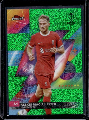 Alexis Mac Allister 2023 Topps Finest Speckle Green Refractor /125