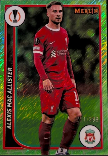 Alexis Mac Allister 2023 Topps Merlin Chrome Brillo Verde /399