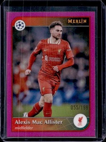 Alexis Mac Allister 2024 Topps Merlin Chrome Pink Refractor /199