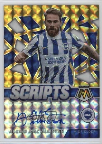 Alexis Mac Allister 2021 Panini Mosaic Gold Prizm /10