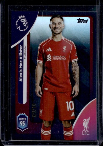 Alexis Mac Allister 2025 Topps Premier League Black Rainbow /10
