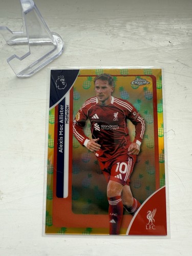 Alexis Mac Allister 2026 Topps Premier League Chrome Pineapple Blast