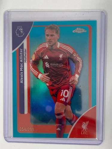 Alexis Mac Allister 2026 Topps Premier League Chrome Teal /299