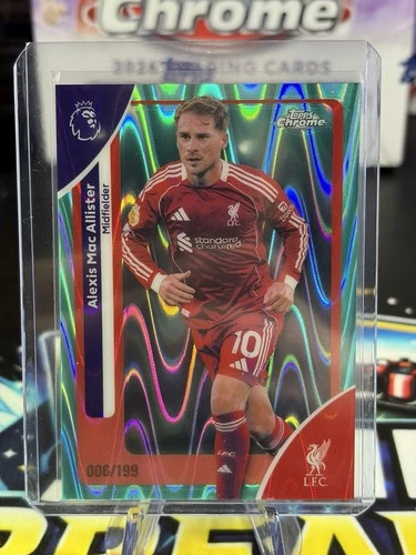 Alexis Mac Allister 2026 Topps Premier League Cromo Raywave /199
