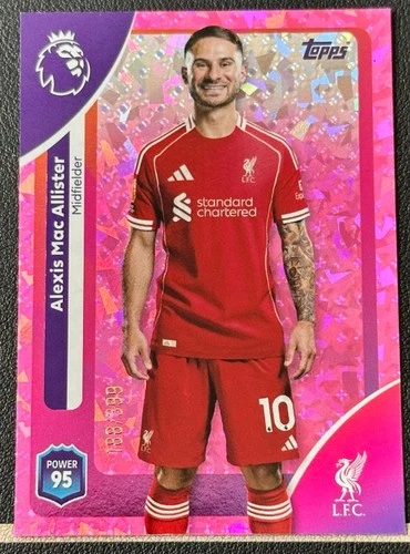 Alexis Mac Allister 2025 Topps Premier League Pink Mini Diamond /399