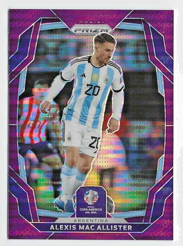 Alexis Mac Allister 2024 Panini Prizm Purple Pulsar Prizm