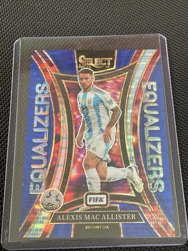 Alexis Mac Allister 2024 Panini Select Fifa Blue Pulsar Prizm