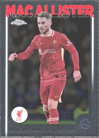 Alexis Mac Allister 2024 Topps Chrome UEFA Club Competitions
