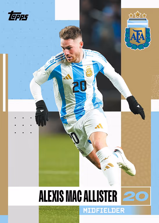 Alexis Mac Allister 2024 Topps Now UEFA Champions League