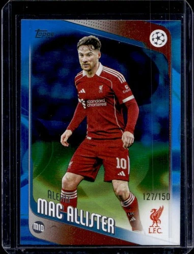 Alexis Mac Allister 2025 Topps UEFA Blue Raindrops /150