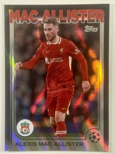 Alexis Mac Allister 2024 Topps UEFA Club Competitions Black FlowFractor