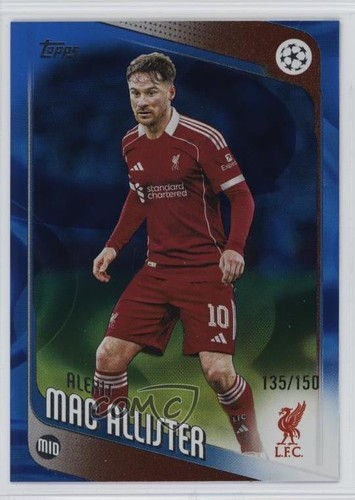 Alexis Mac Allister 2025 Topps UEFA Club Competitions Blue Inferno /150