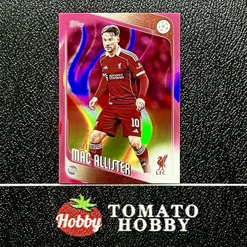 Alexis Mac Allister 2025 Topps UEFA Club Competitions Neon Pink Flowfractor