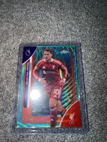 Alexis MacAllister 2025 Topps Chrome Aqua Refractor /199