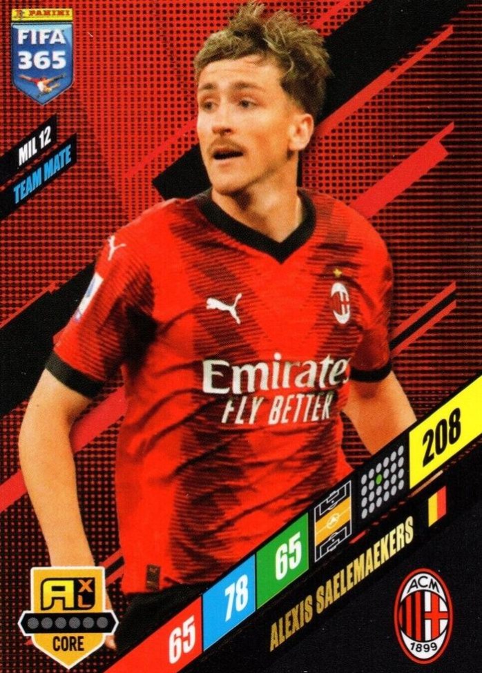 Alexis Saelemaekers 2024 Panini Adrenalyn XL FIFA 365