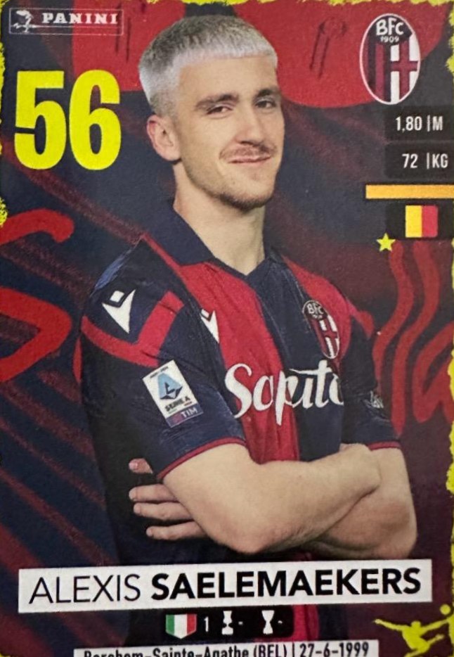 Alexis Saelemaekers 2023 Panini Calciatori Stickers