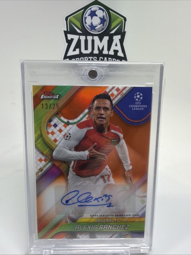 Alexis Sanchez 2024 Topps Finest Orange /25