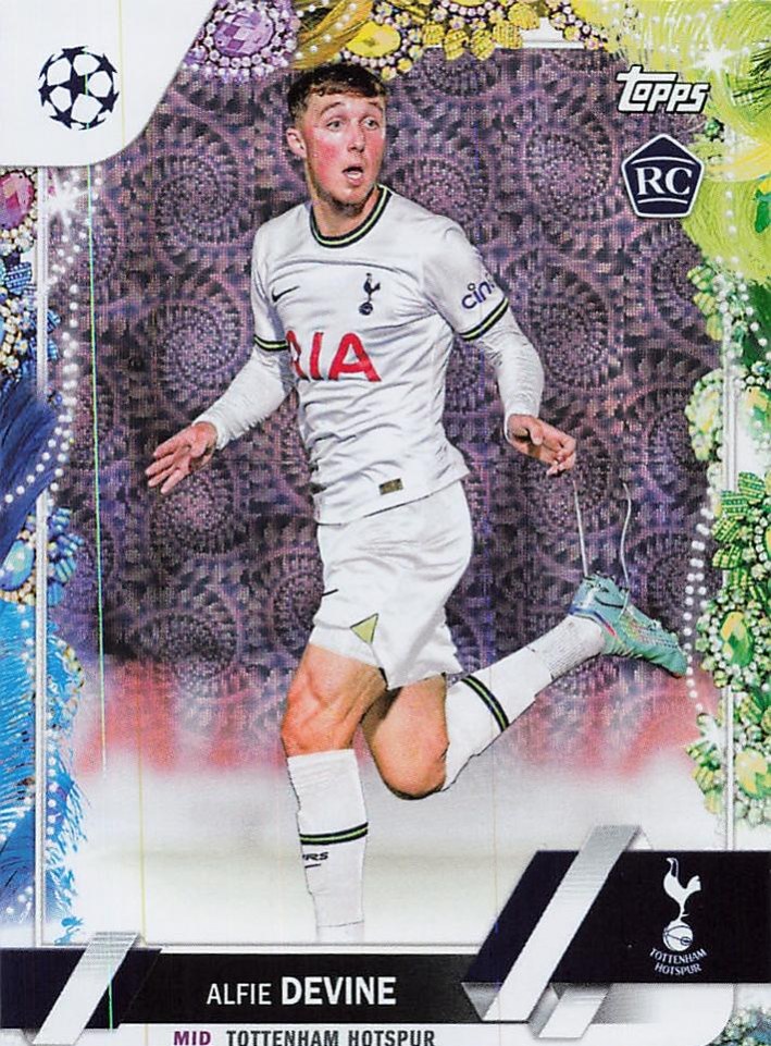 Alfie Devine 2022 Topps UEFA Club Competitions Carnaval Edition