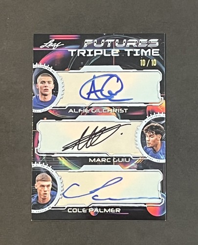 Alfie Gilchrist, Marc Guiu, Cole Palmer 2024 Leaf Futures /10