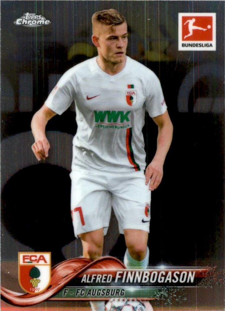 Alfred Finnbogason 2018 Topps Chrome Bundesliga 37