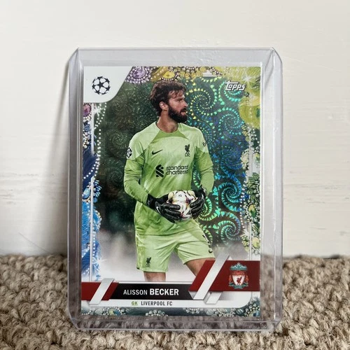 Alisson Becker 2023 Topps Carnaval UEFA Green /75