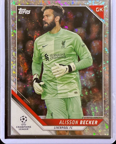 Alisson Becker 2022 Topps Champions League Sparkle Foil