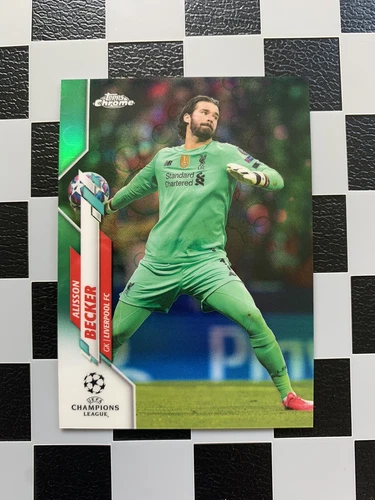 Alisson Becker 2019 Topps Chrome Green Bubbles