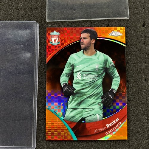 Alisson Becker 2024 Topps Chrome Orange X-Fractor /25