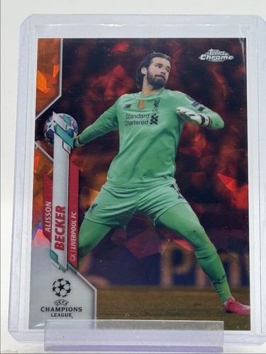 Alisson Becker 2019 Topps Chrome Sapphire Orange /50