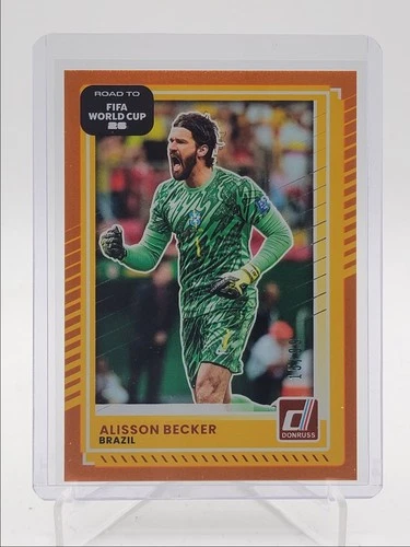 Alisson Becker 2025 Panini Donruss Copa Mundial Naranja /99