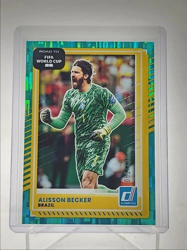 Alisson Becker 2025 Panini Donruss Copa Mundial Verde Azulado /199