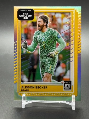 Alisson Becker 2025 Panini Donruss Optic Silver Prizm Holo