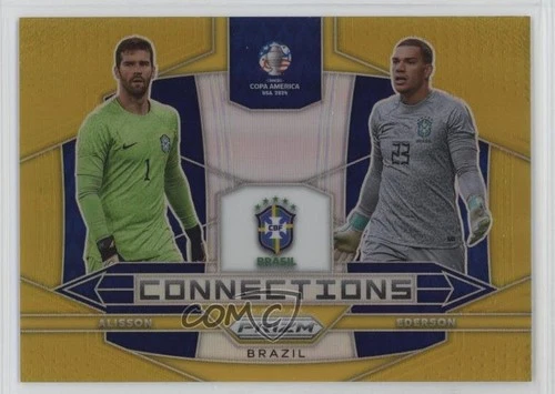 Alisson Becker / Ederson 2024 Panini Prizm Gold /10