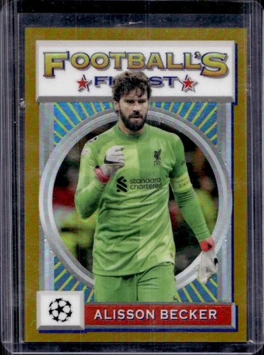 Alisson Becker 2021 Panini Finest Gold Refractor /50