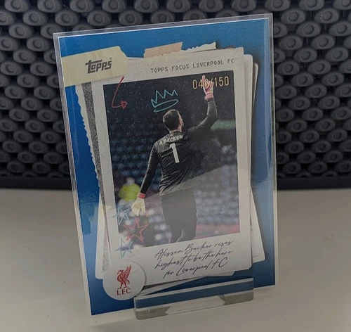 Alisson Becker 2025 Topps Focus Blue /150