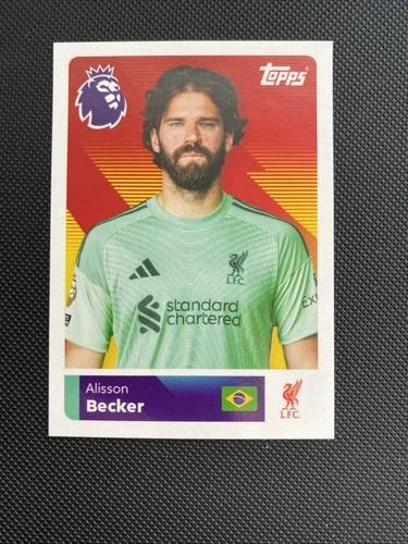 Alisson Becker 2026 Topps Premier League