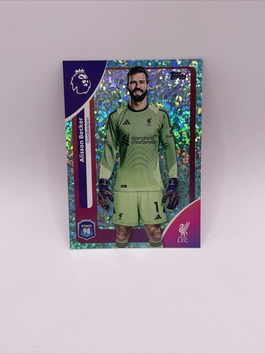 Alisson Becker 2025 Topps Premier League Aqua /499