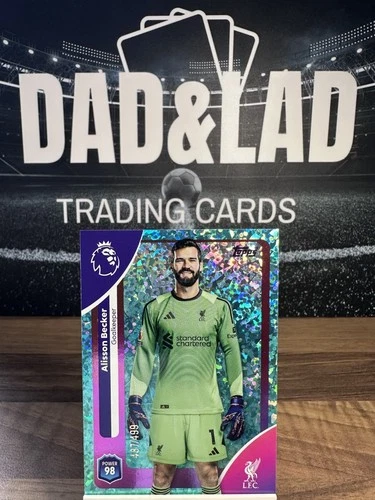 Alisson Becker 2026 Topps Premier League Aqua /499