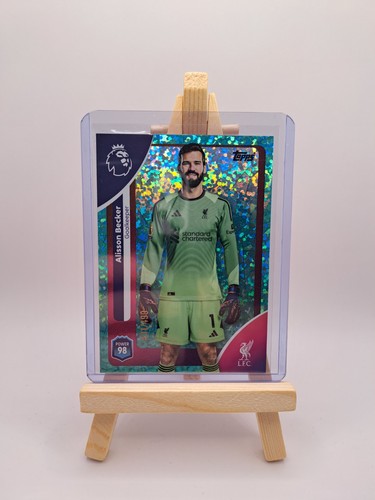 Alisson Becker 2026 Topps Premier League Aqua Diamond /499