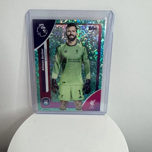 Alisson Becker 2025 Topps Premier League Aqua Sparkle /499