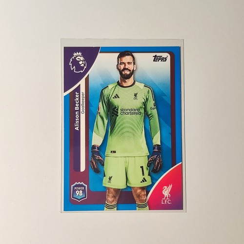Alisson Becker 2026 Topps Premier League Premium Azul /164