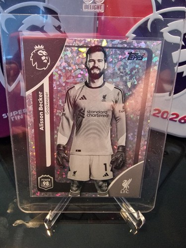 Alisson Becker 2025 Topps Premier League Silver Sparkle /75