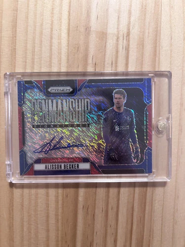 Alisson Becker 2024 Panini Prizm Blue Shimmer