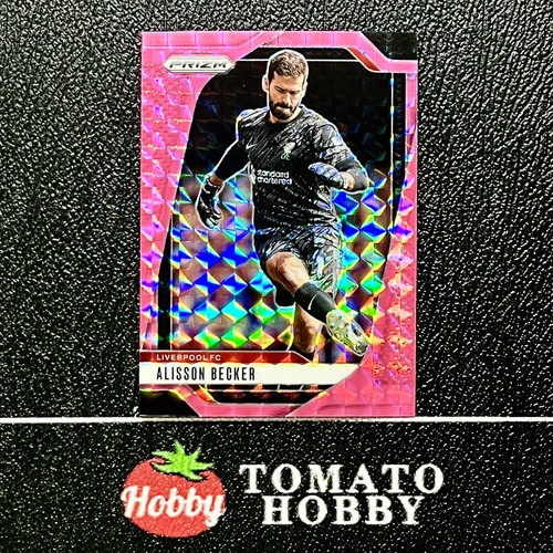 Alisson Becker 2024 Panini Prizm Premier League Pink Mosaic Refractor
