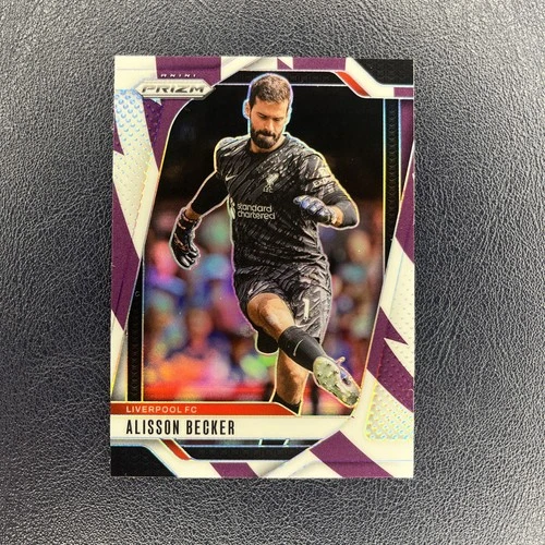 Alisson Becker 2024 Panini Prizm Premier League Purple White /92